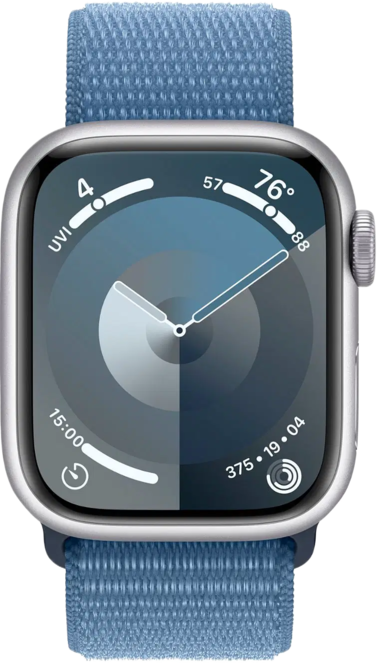 Apple Watch Series 9 (41mm GPS) – Silver Aluminum with Winter Band | Sleek & Smart Companion | Pre – Owned
