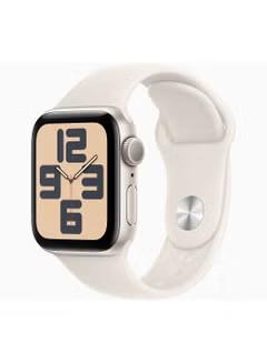 Apple Watch SE (2024) GPS 40mm – Starlight Aluminum Case with Starlight Sport Band