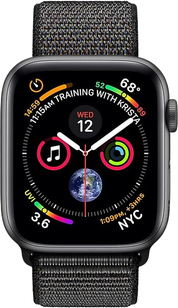 Apple Watch Nike+ Series 4 (40mm, GPS + Cellular) – Space Gray Aluminum Case with Black Nike Sport Loop