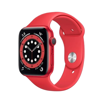 Pre-Owned Apple Watch Series 6 44mm GPS |  Sleek Aluminium Case with Bold Red Band