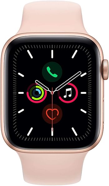 Apple Watch SE (44mm) Smartwatch & Health Tracker – Gold Aluminum Case with Gold Sport Band