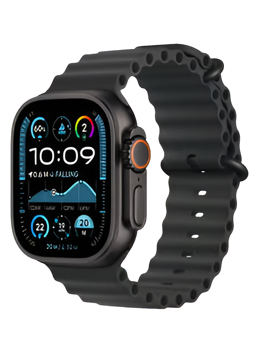Apple Watch Ultra 2 (2024) GPS + Cellular 49mm – Black Titanium Case with Black Ocean Band | Malik Electronics UAE